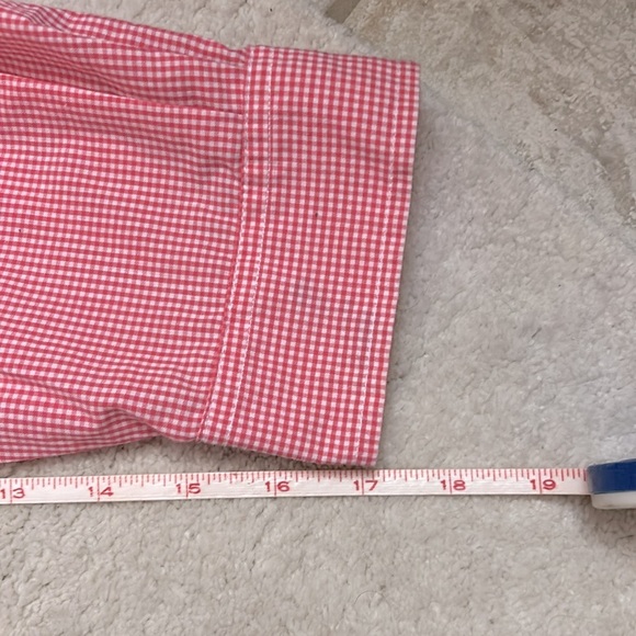 🚨 Cherokee Long Sleeve Button Down Collared Shirt Pink Gingham 18W EUC - Picture 8 of 9